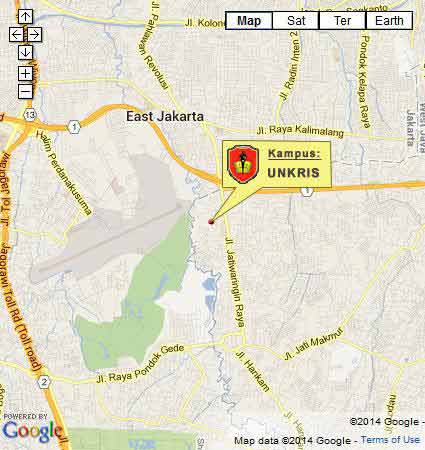 Lokasi Kampus UNKRIS Jakarta Hybrid Nomor